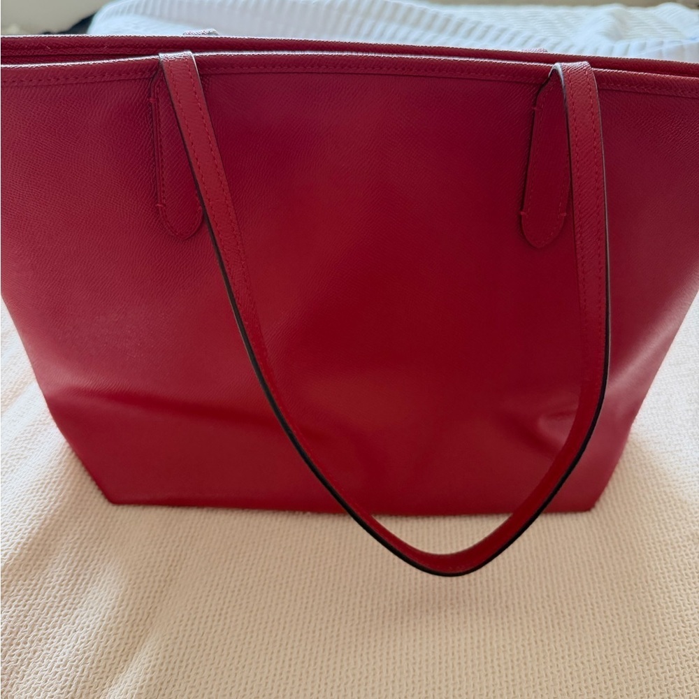 Coach City Tote NWOT Cherry Red Leather Tote - Picture 9 of 9